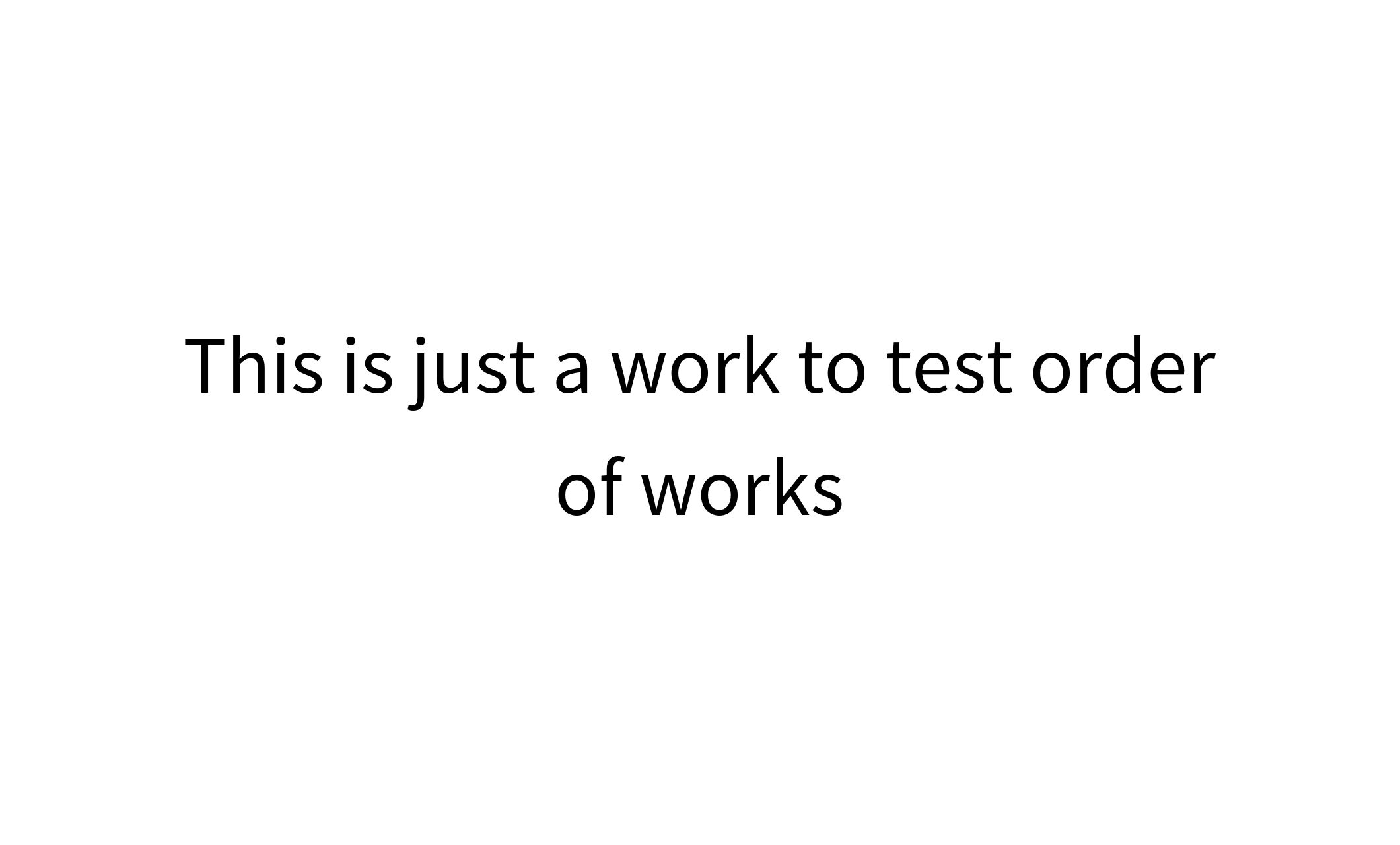 Testing work-1